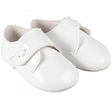 baby boy white canvas shoes